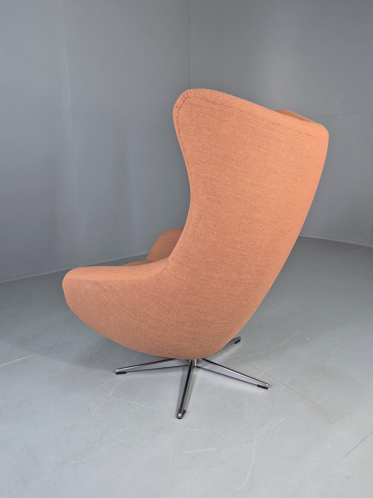 Vintage Danish Bucket Egg Chair New Upholstery 1960s Retro Mid Century EB12111