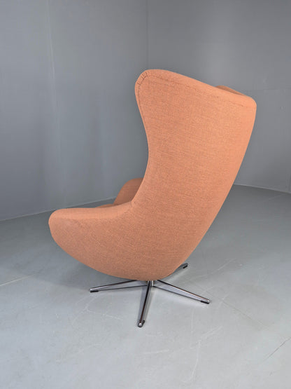 Vintage Danish Bucket Egg Chair New Upholstery 1960s Retro Mid Century EB12111