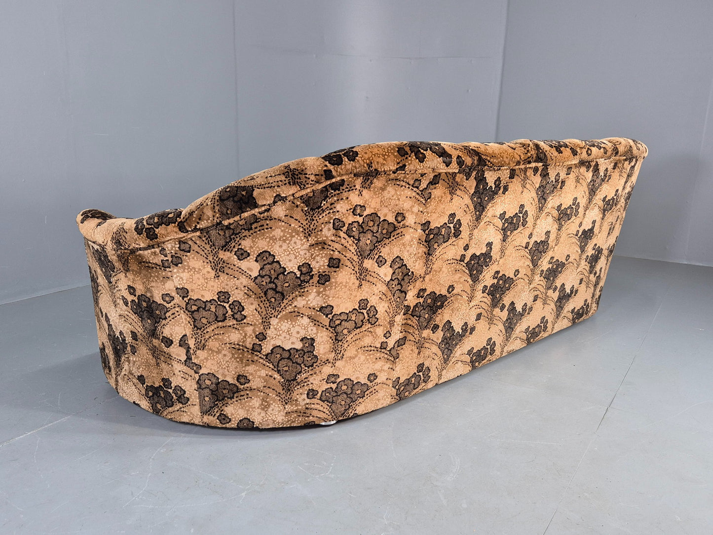 Vintage 1970s 3 Seater Englender Sofa Floral Browns Original Condition EB12272
