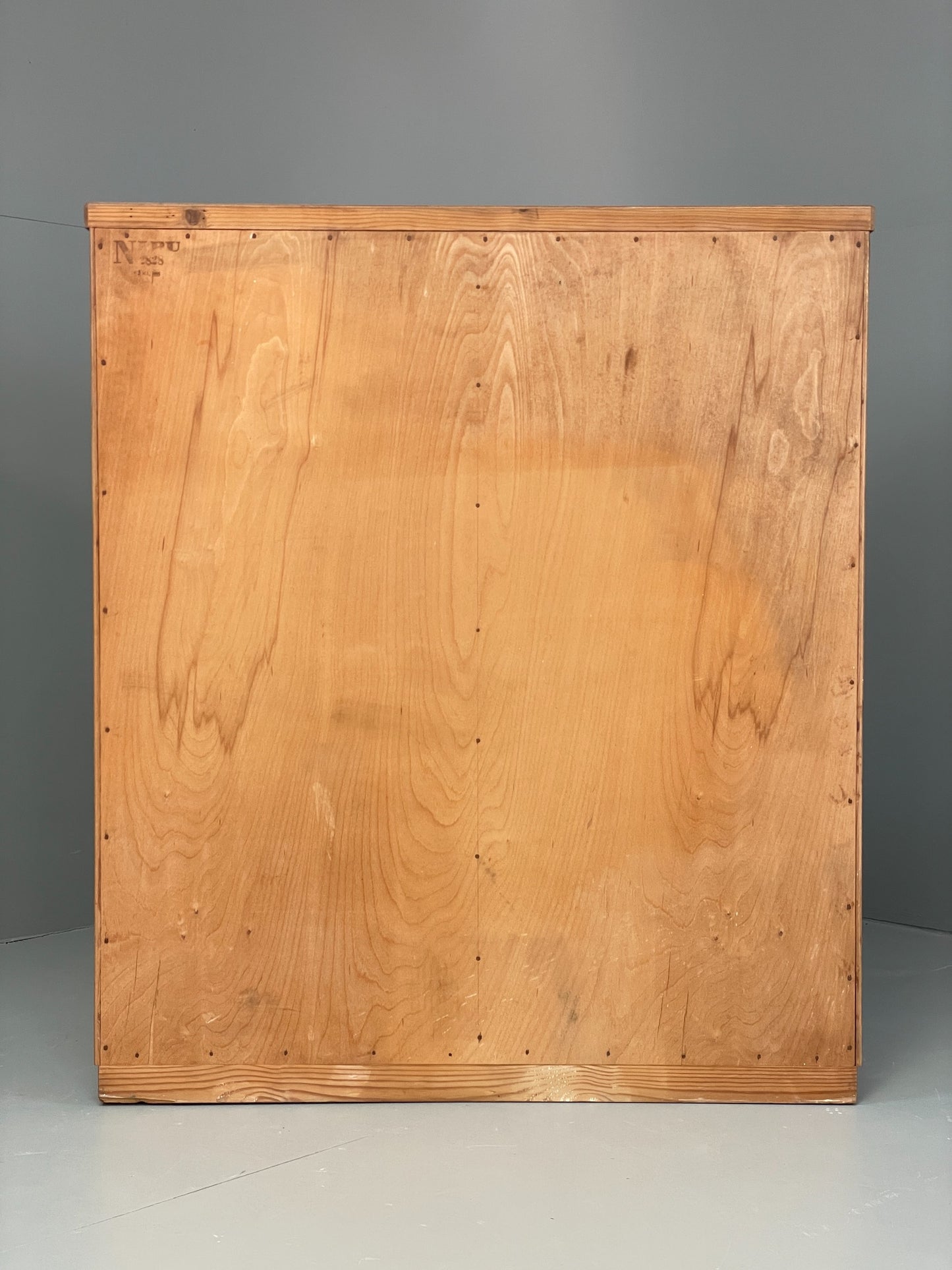 Vintage Tambour Fronted Cabinet 1950s Danish By NIPU Drawers Art Storage EB12330