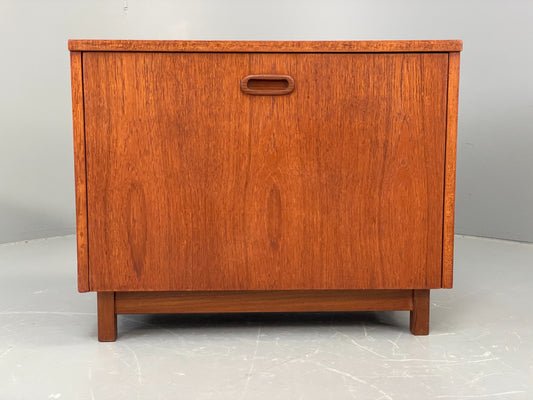 Vintage Teak Record Cabinet Retro 1960s Danish Mid Century EB12208