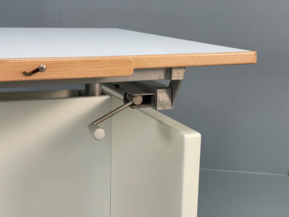 Vintage Hülsta Drawing Desk Architect Height Adjustable Tilting Retro EB12282