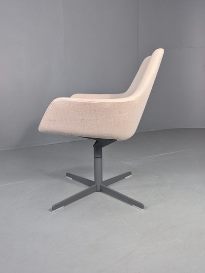 Vintage Swivel Tub Chair Hitch Mylius Modern Design Retro Cream EB12853