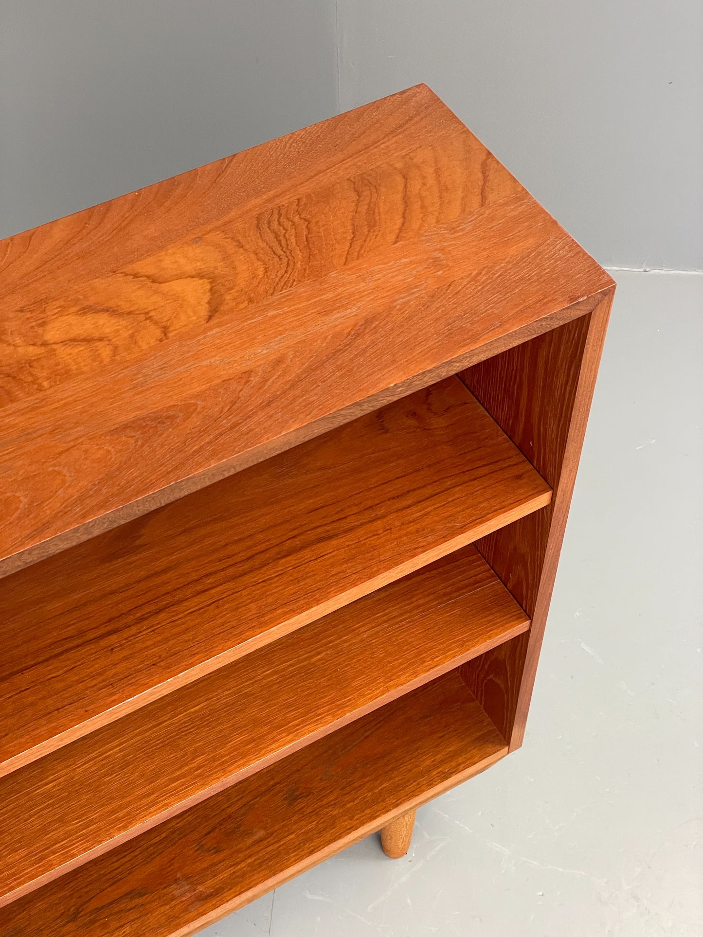 Vintage 1960s Teak Bookcase Retro Shelving Adjustable Mid Century EB11974