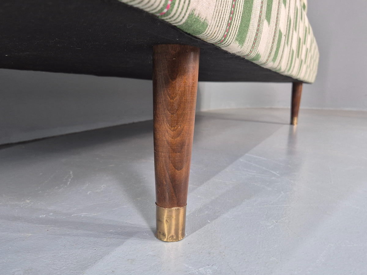 Vintage Danish Day Bed in Lost and Found New Upholstery 1950s Original EB12542