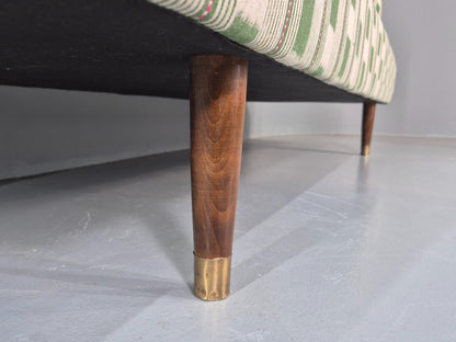 Vintage Danish Day Bed in Lost and Found New Upholstery 1950s Original EB12542