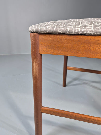 Single Vintage McIntosh Dining Chair Model 9433 Teak New Upholstery EB12309