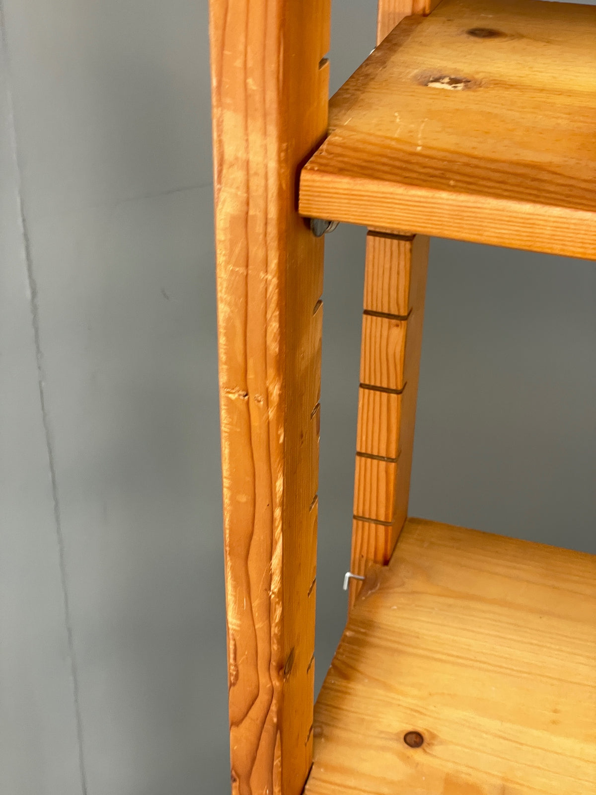 Vintage Pine Shelving Unit Adjustable Modular Open Retro Bruynzeel Solid EB13162