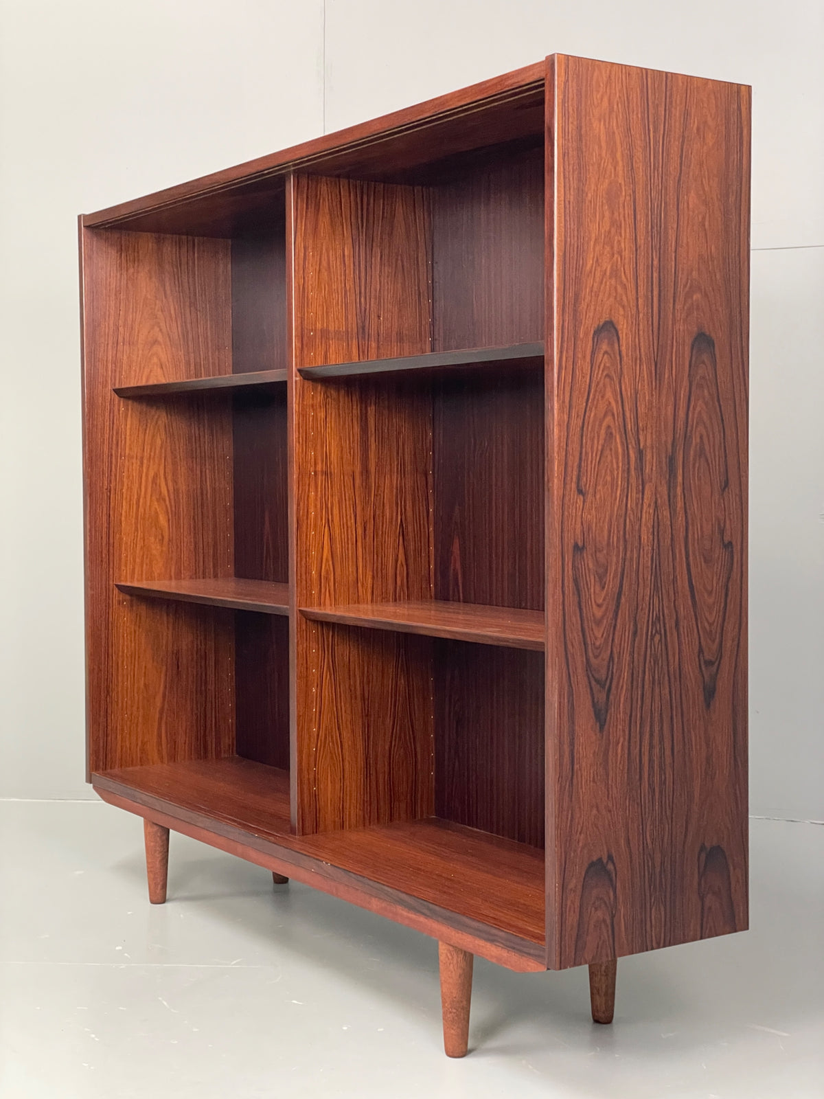 Vintage Hundevad Adjustable Bookcase Shelving 1970s Mid Century Danish EB12905