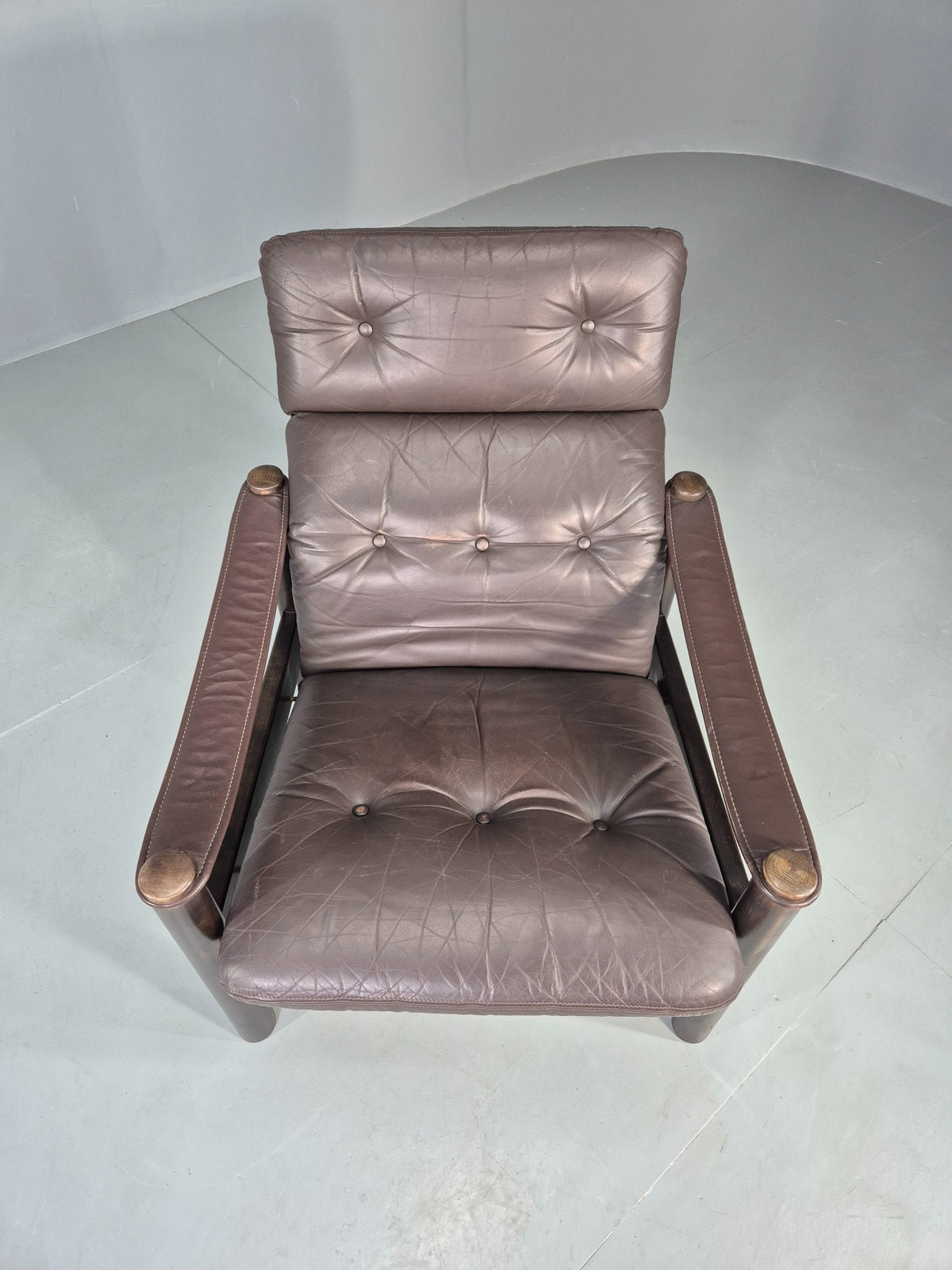 Vintage Danish Design Lounge Chair Gehl and Nissen for Jeki 1970s Retro EB13136