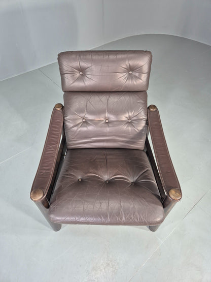 Vintage Danish Design Lounge Chair Gehl and Nissen for Jeki 1970s Retro EB13136