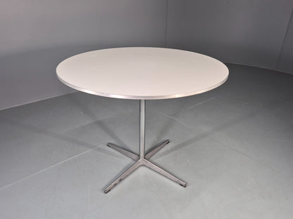 Vintage Fritz Hansen Circular Side Table Arne Jacobsen Design EB13005