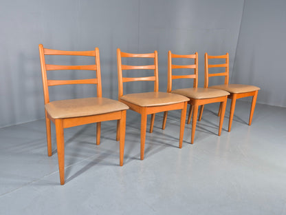 4 Vintage Schreiber Dining Chairs 1970s Retro Mid Century Dining Chairs EB12183