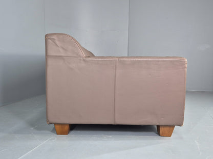 Vintage 2.5 Seater Sofa Taupe Leather Modern Design De Sede Style EB12477