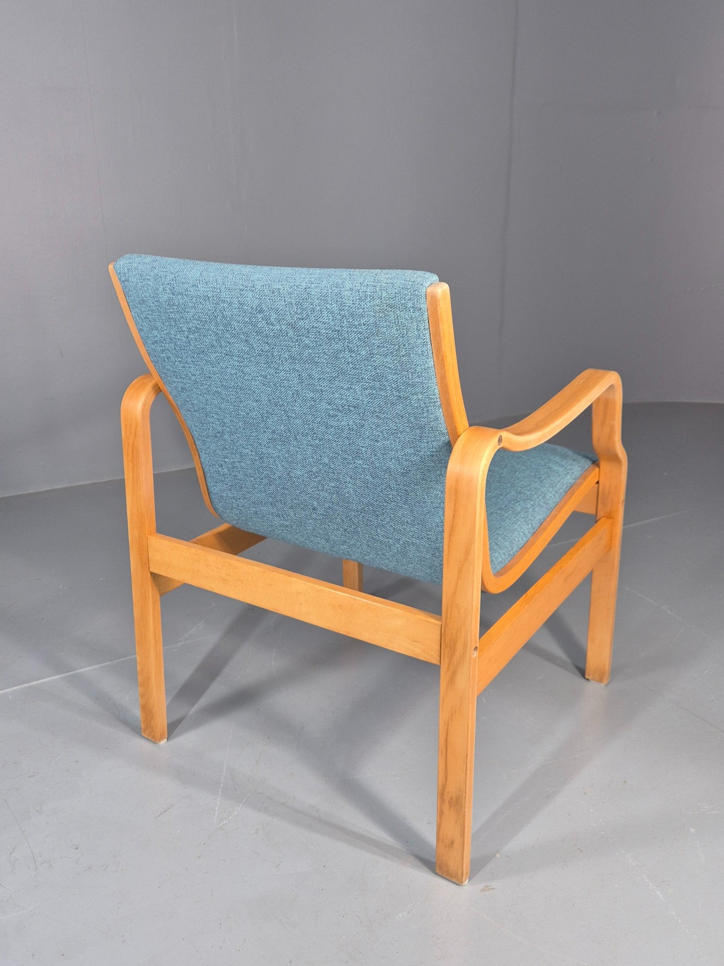 Vintage Danish Bentwood lounge chair fasterup New Upholstery Retro 1970s EB12001