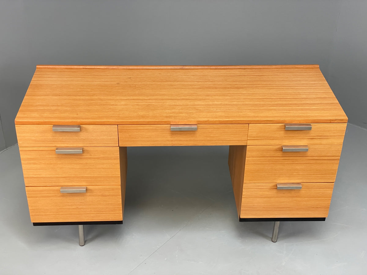 Vintage Desk Stag Fineline Birch Ply Aluminium Retro Mid Century EB13104
