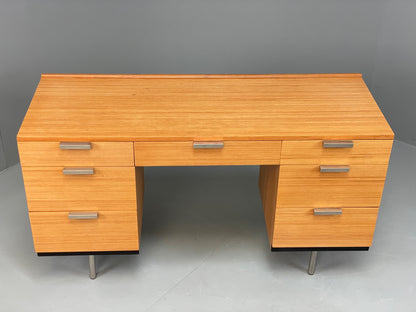 Vintage Desk Stag Fineline Birch Ply Aluminium Retro Mid Century EB13104
