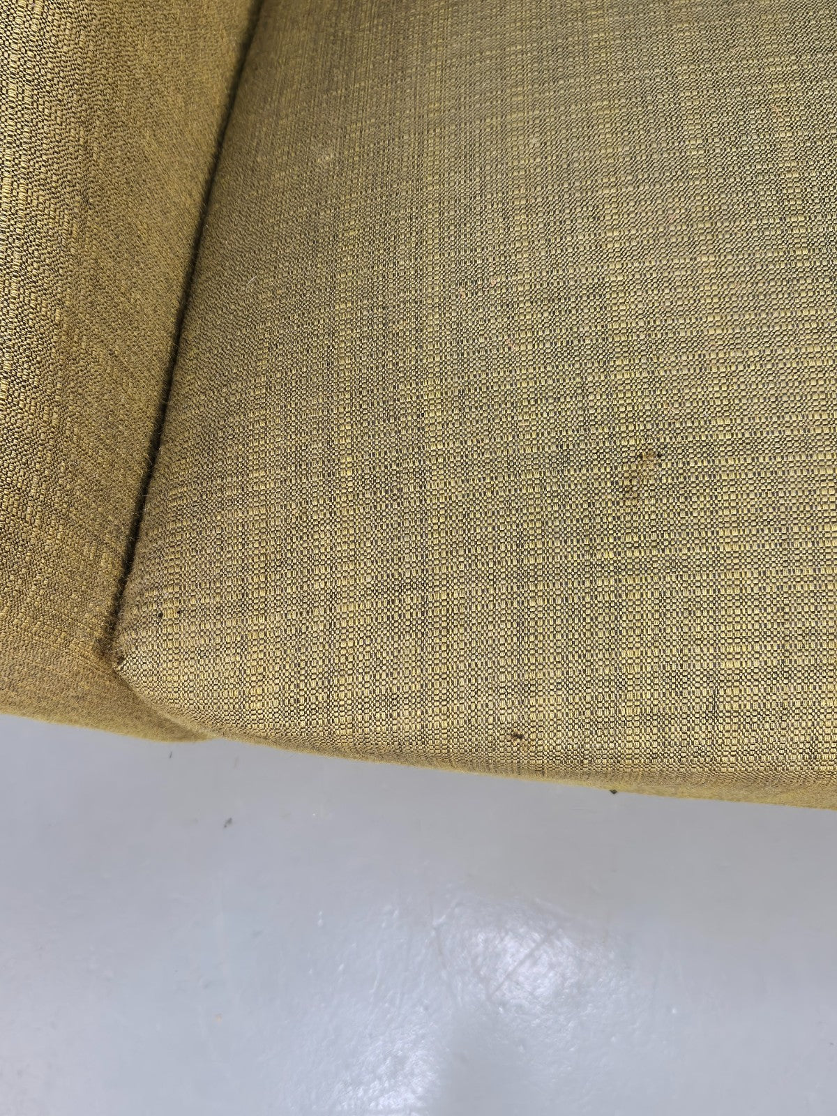 Vintage Mid Century Armchair Danish Original Green Teak Paws 1960s Retro EB8483