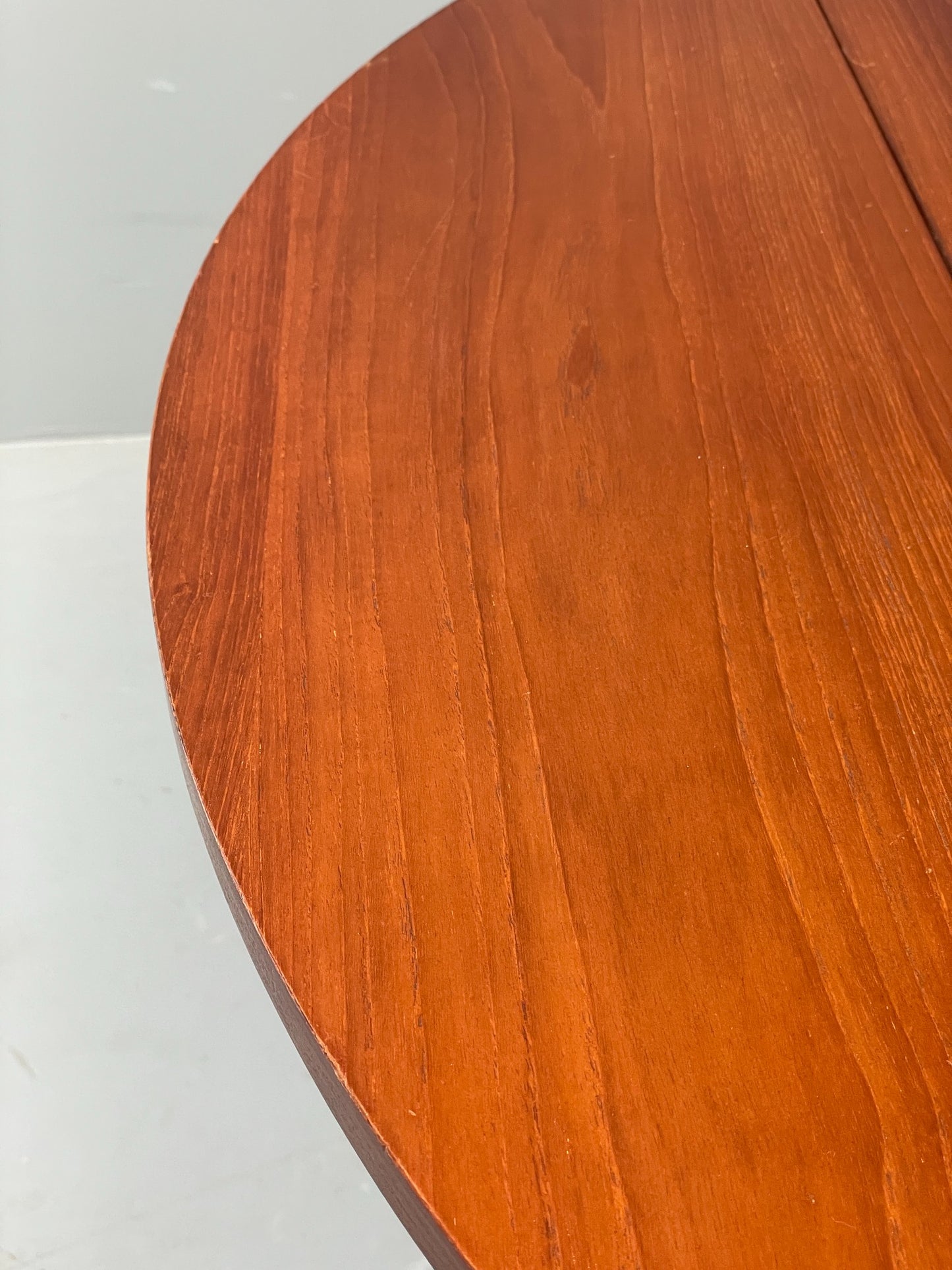 Vintage 1960s Teak Table Drop Leaf Kitchen Circular Retro Mid Century EB12496