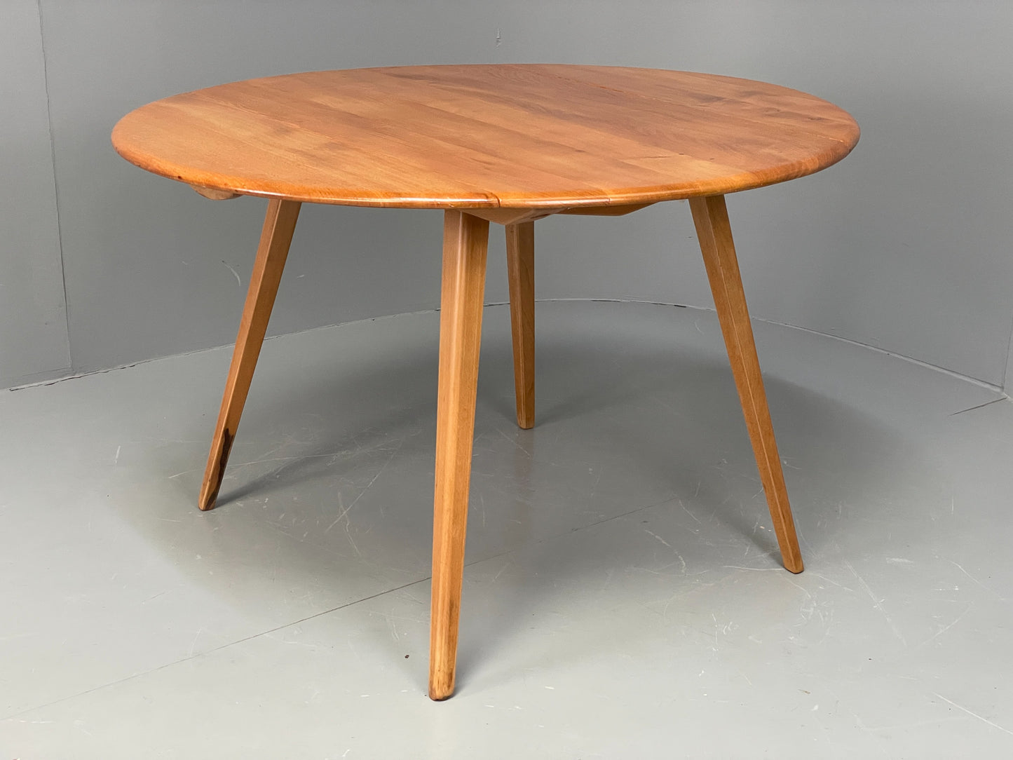 Vintage Ercol Elm Table Blonde Drop Leaf 1960s Mid Century EB12195