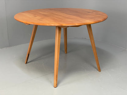 Vintage Ercol Elm Table Blonde Drop Leaf 1960s Mid Century EB12195