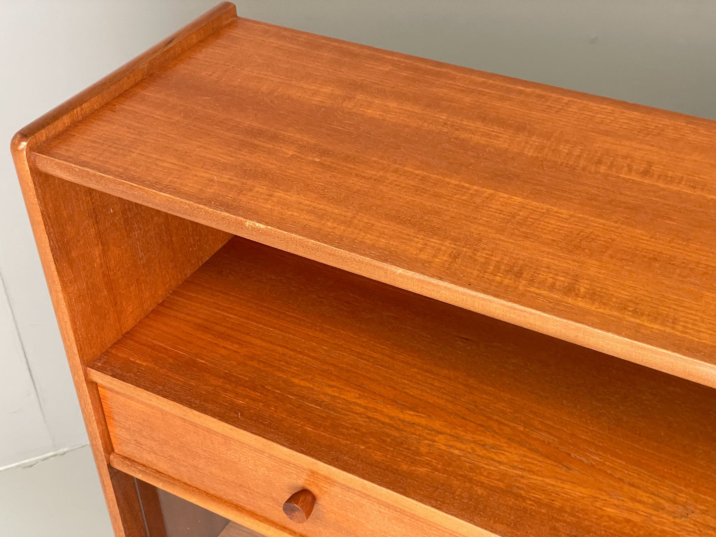 Vintage Nathan Shelving Unit Glazed Drawers 1970s Retro EB12203