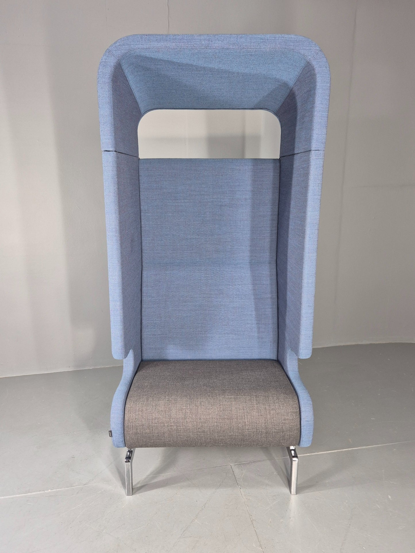 Vintage Materia Point Chair Swedish Blue and Grey Modern Design EB12870