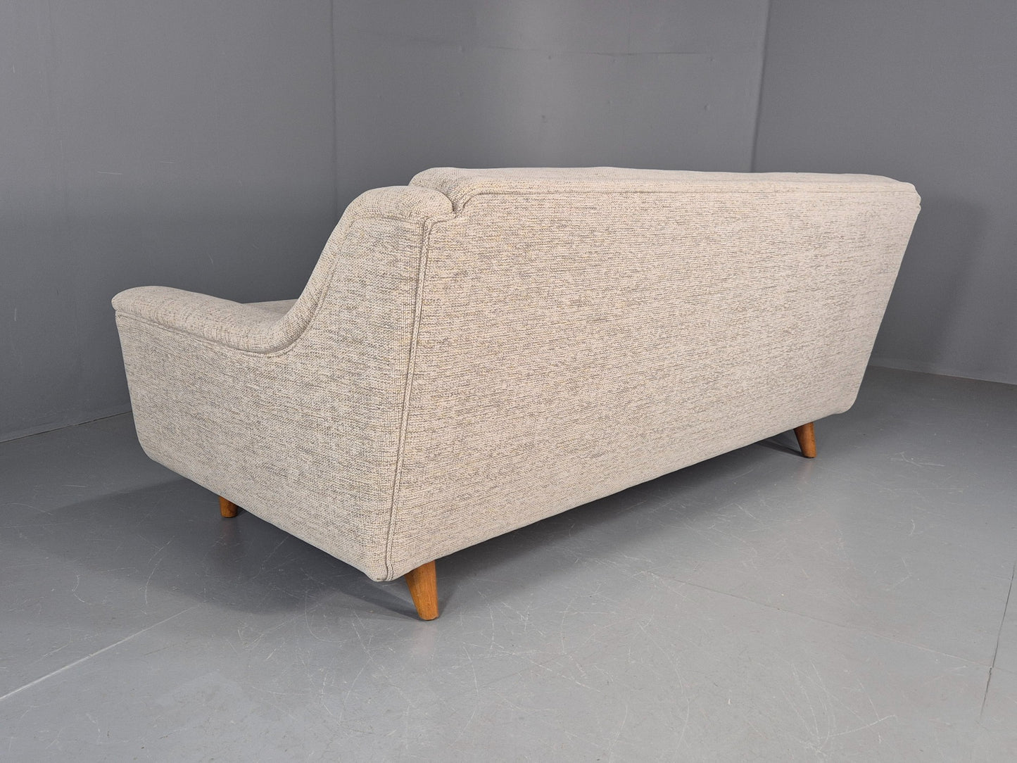 Vintage 3 Seater Midcentury Sofa 1960s Danish New Upholstery Retro EB12262