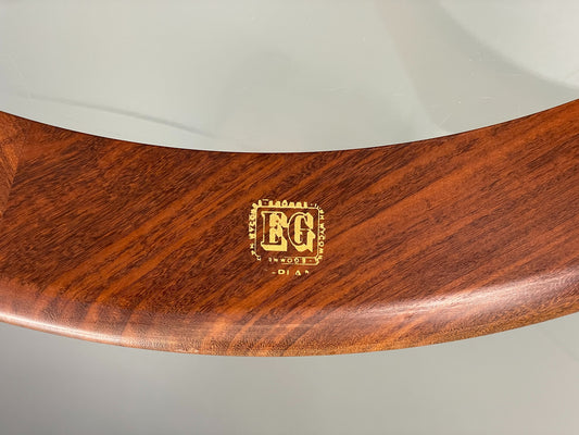G Plan Astro Coffee Table Round Teak 1960s Mid Century Vintage Glass Top EB12073
