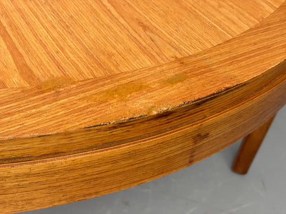 Vintage Circular Coffee Table By Stonehill 1960s Retro Teak Quartered EB12200