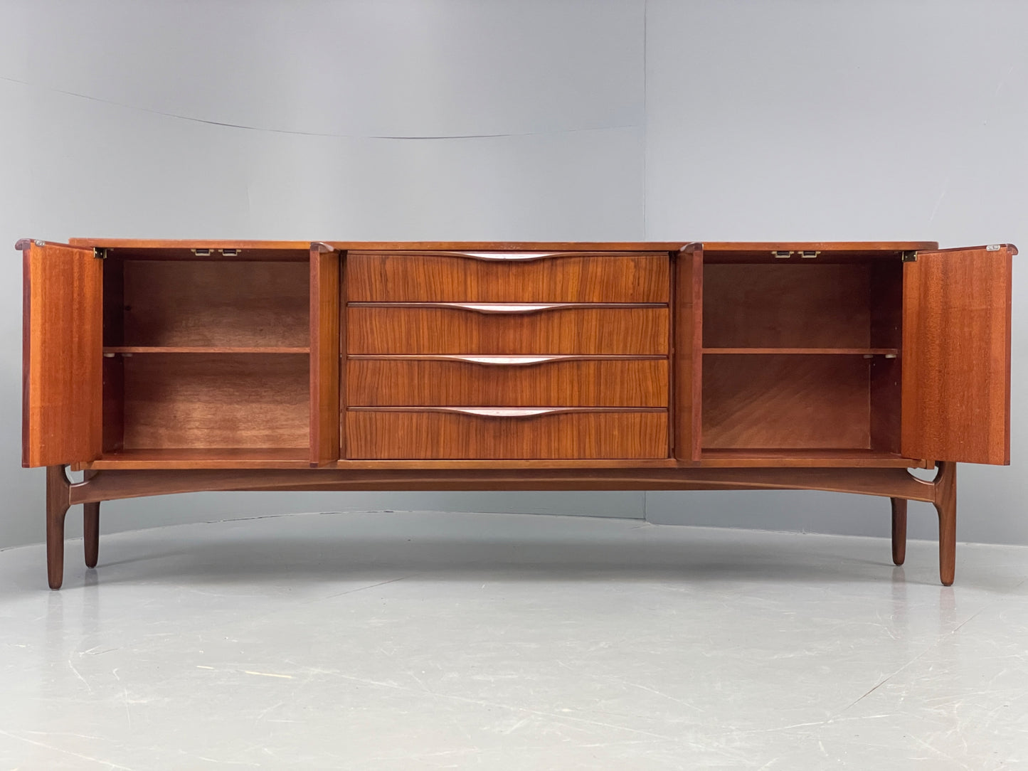 Vintage 1960s Teak Sideboard Elliots Of Newbury Mid Century Drawers EB12286