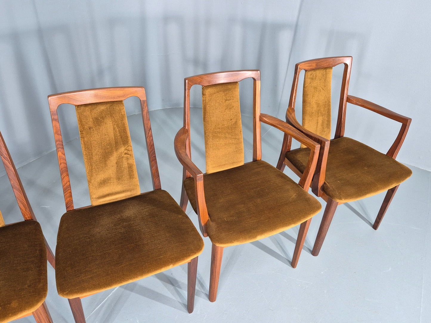 6 Vintage G Plan Dining Chairs Teak Frames 1980s Retro Mid Century EB12832
