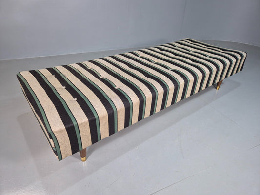 Vintage Danish Mid Century Day Bed Original Wool Upholstery 1950s Retro  EB07219