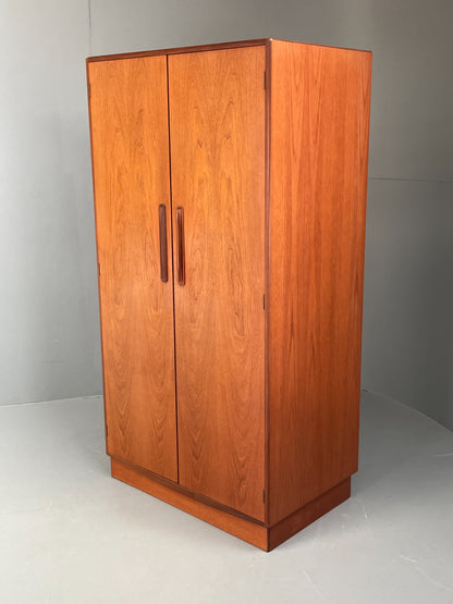 Vintage G-Plan Teak Wardrobe Clothes Rail Shelves Mid Century EB12206