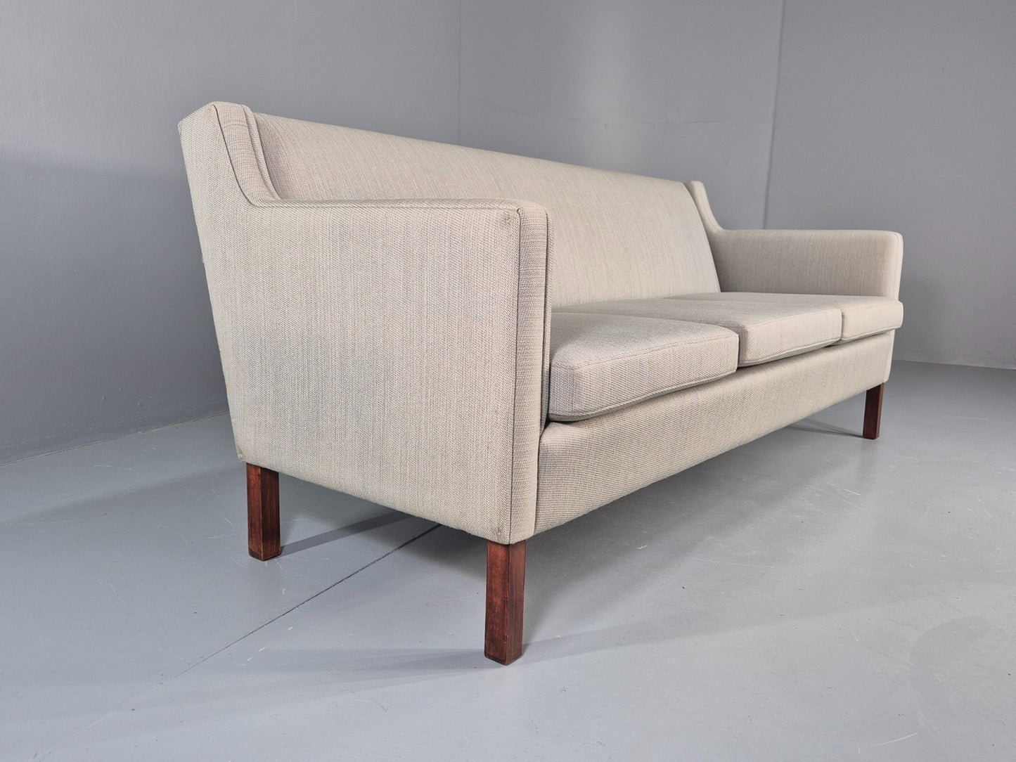 Vintage Danish 3 Seat Sofa 60s Mid Century Mogensen Style Original Retro EB12375