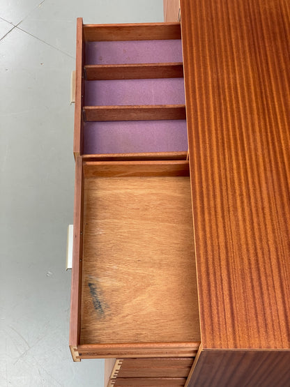 Vintage 1960s Teak Sideboard By Avalon Retro Mid Century Drawers Shelves EB12223