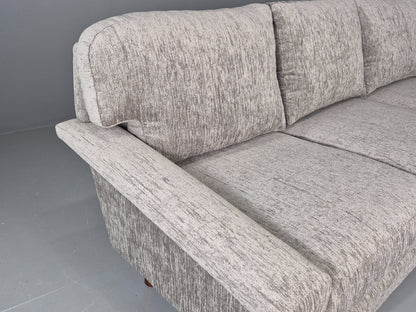 Vintage 3 Seater Mid Century Sofa Danish Design New Upholstery 1960s EB11127