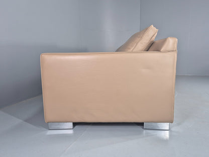 Modern Design 3 Seater Leather Sofa Moores Interiors Bespoke Quality EB11996