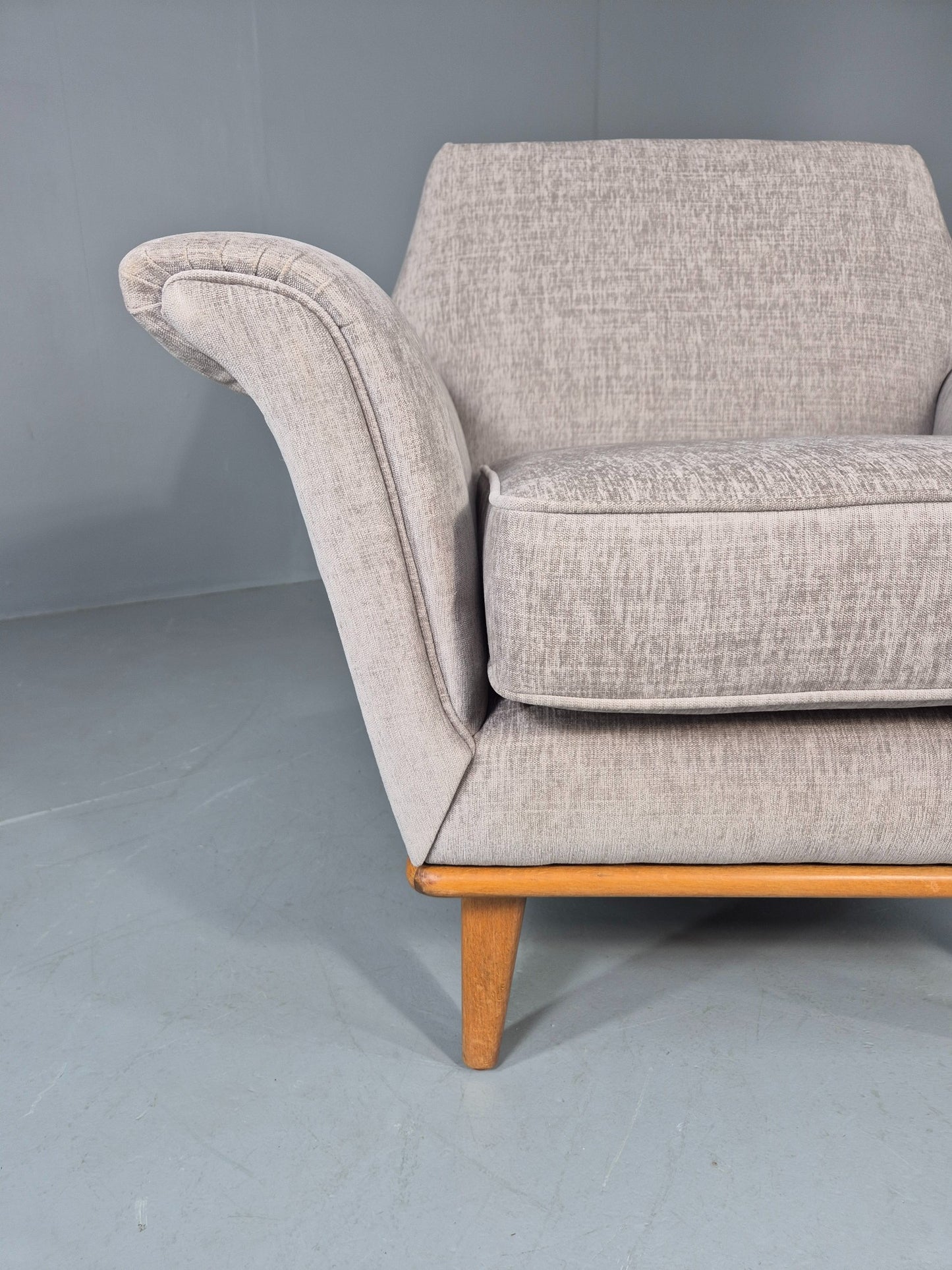 Vintage Mid Century Lounge Chair New Upholstery Swedish 1960s Design EB11108