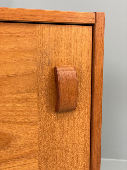 Vintage Teak Sideboard Domino Møbler Danish 1970s Retro Shelving EB12086