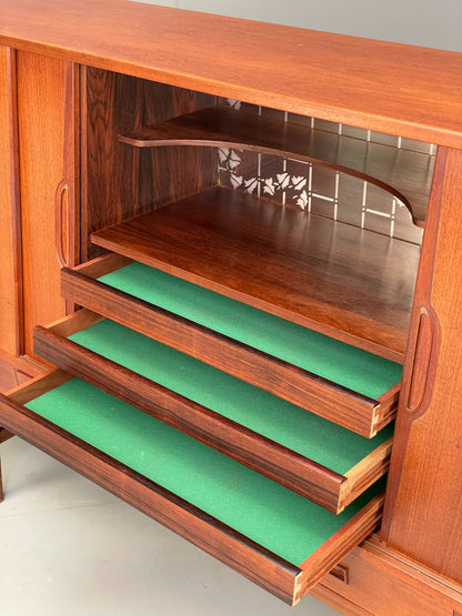 Vintage Danish Teak Highboard 1960s By Westergaard Møbelfabrik Drawers EB12368