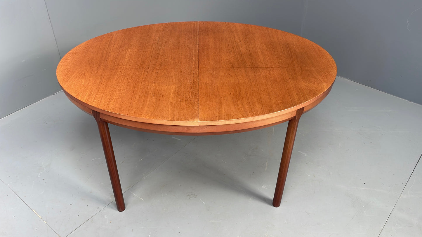 Vintage Dining Table Teak Extending Oval By White & Newton 1960s Retro EB12510