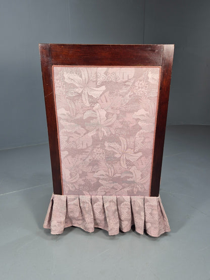 Antique Danish Empire Style Lounge Chair Floral Pink Upholstery  EB9039 VCLO