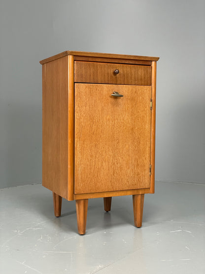 Vintage 1950s Bedside Cabinet By Lebus Oak Mid Century Retro Drawer EB12947