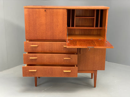 Vintage 1960s Teak Cabinet Sideboard Storage Shelving Drawers EB12294