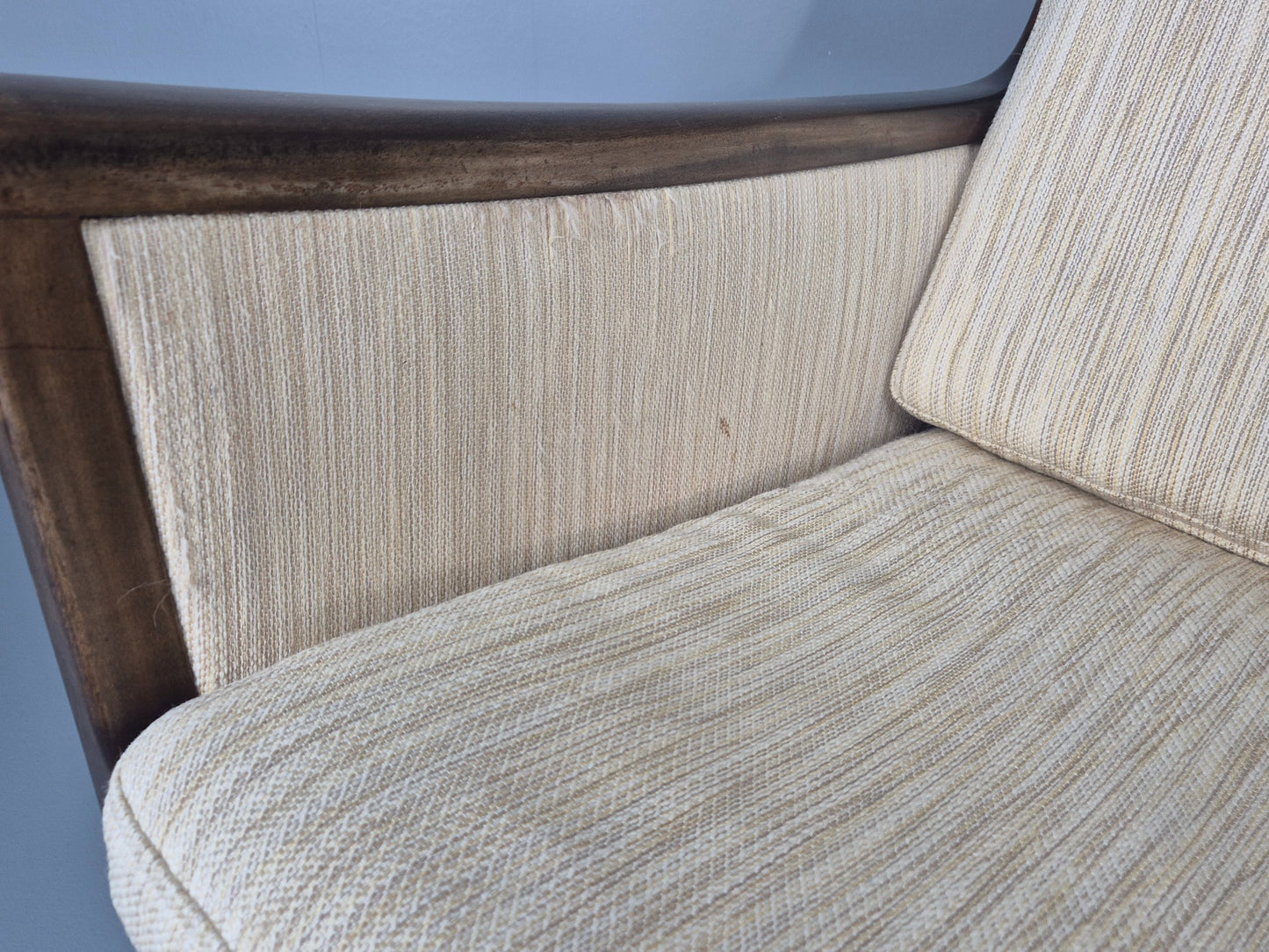 2 Vintage Ole Wanscher Mid Century Lounge Chairs P Jeppesen 1960s Retro EB12319