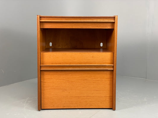 Vintage Teak Record Cabinet By Remploy Retro 1970s Drawer Mid Century EB12213