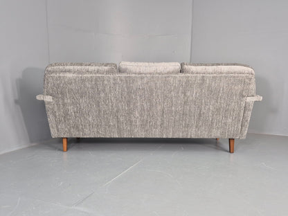 Vintage 3 Seater Mid Century Sofa Danish Design New Upholstery 1960s EB11127