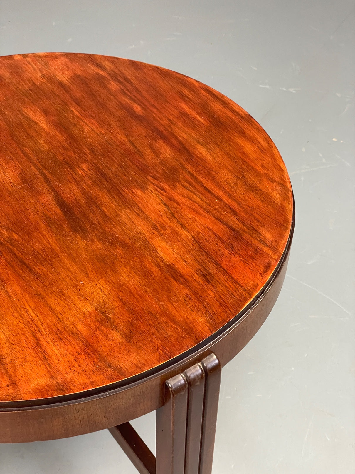 Vintage Circular Side Table Art Deco Style 1950s Retro EB11882