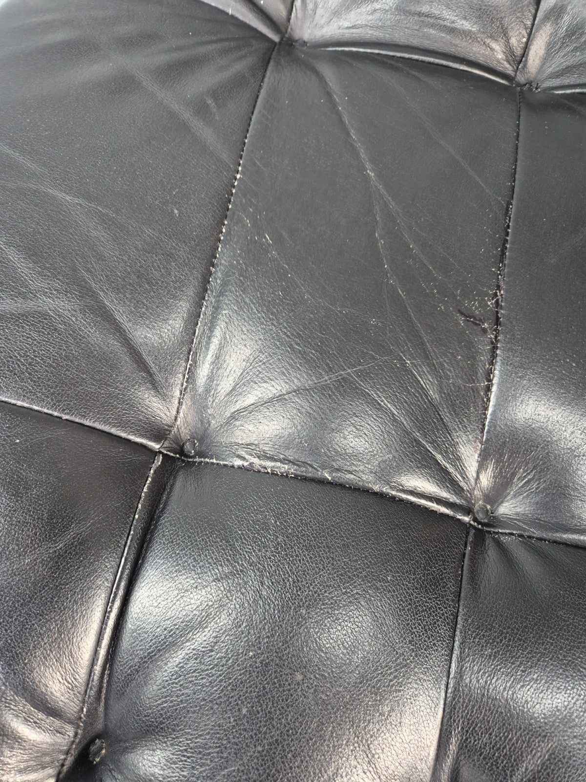 Vintage Danish Faux Leather Lounge Chair Bent Wood Frame 1980s Retro EB13074